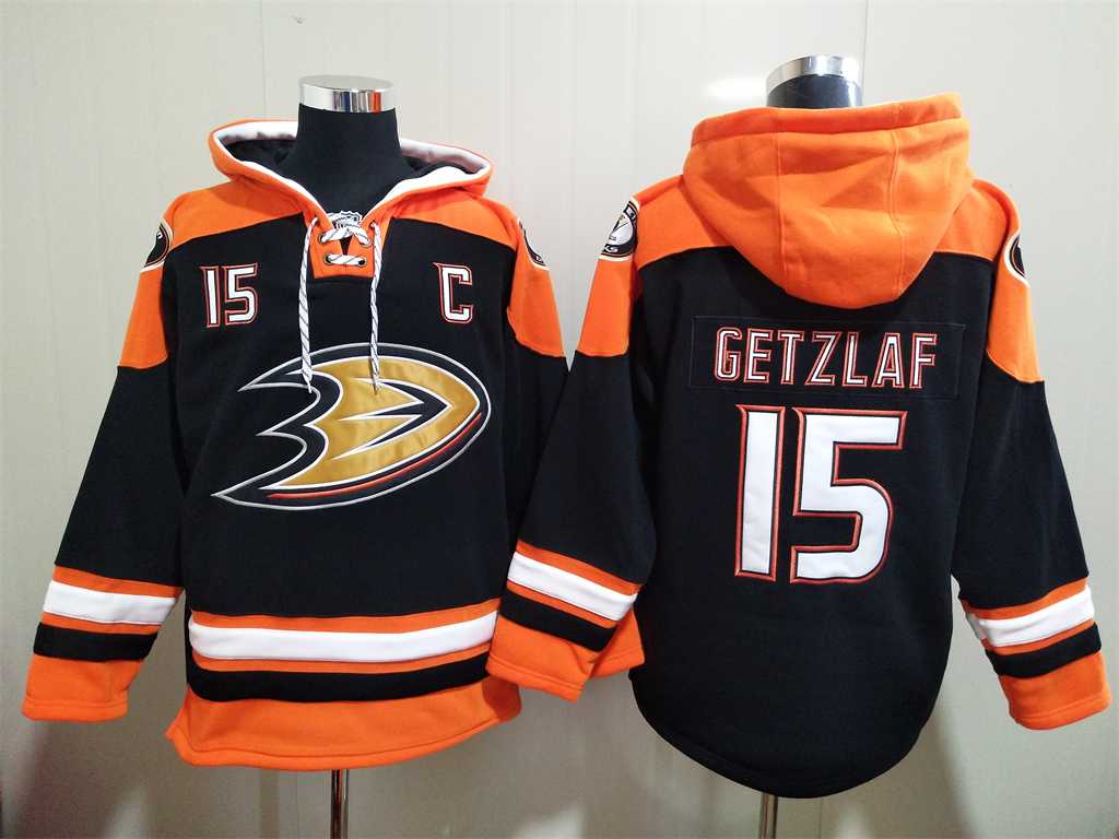 Anaheim Ducks 15 Ryan Getzlaf Black All Stitched Pullover Hoodie,We sell and wholesale Anaheim Ducks 15 Ryan Getzlaf Black All Stitched Pullover Hoodie on line form chian!